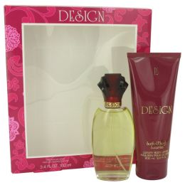 Design Gift Set - 3.4 Oz Eau De Parfum Spray + 6.7 Oz Body Lotion -- For Women