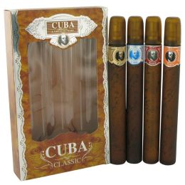 Cuba Red Gift Set - Cuba Variety Set Includes All Four 1.15 Oz Sprays, Cuba Red, Cuba Blue, Cuba Gold And Cuba Orange -- For Men