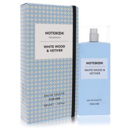 Notebook White Wood & Vetiver Eau De Toilette Spray 3.4 Oz For Men