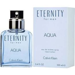 Eternity Aqua By Calvin Klein Edt Spray 3.4 Oz For Men