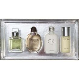 Calvin Klein Variety By Calvin Klein 4 Piece Mens Mini Variety With Eternity & Obsession & Ck One & Escape And All Are Edt 0.5 Oz Minis For Men