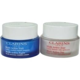 Clarins By Clarins Multi-active Partners Set: Multi-active Day Cream 50ml/1.6oz + Night Cream 50ml/1.7oz  --2pcs For Women