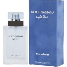 D & G Light Blue Eau Intense By Dolce & Gabbana Eau De Parfum Spray 0.84 Oz For Women