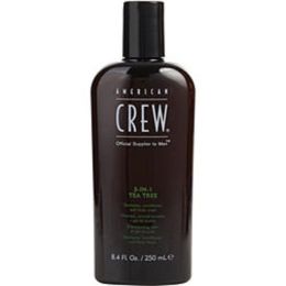 American Crew By American Crew 3 In 1 Tea Tree (shampoo, Conditioner, Body Wash) 8.4 Oz For Men