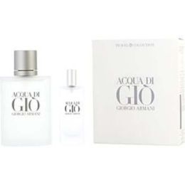 Acqua Di Gio By Giorgio Armani Edt Spray 3.4 Oz & Edt Spray 0.5 Oz For Men