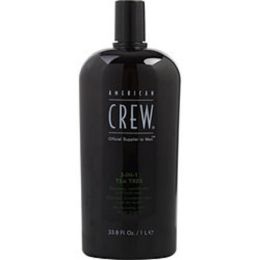 American Crew By American Crew 3 In 1 Tea Tree (shampoo, Conditioner, Body Wash) 33.8 Oz For Men