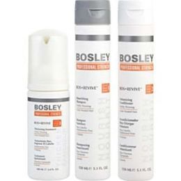 Bosley By Bosley Hc_set-3 Piece - Bos Revive Nourishing Shampoo For Color Treated Hair 5.1 Oz & Bos Revive Volumizing Conditioner For Color Treated Ha