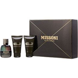 Missoni By Missoni Eau De Parfum Spray 1.7 & Aftershave Balm 1.7 Oz & Bath And Shower Gel 1.7 Oz For Men