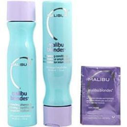 Malibu Hair Care By Malibu Hair Care Set-malibu Blondes Enhancing Kit With Shampoo 9 Oz & Conditioner 9 Oz & Hair Remedy 0.17 Oz (4 Packets) - U For A