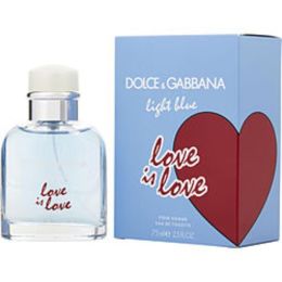 D & G Light Blue Love Is Love By Dolce & Gabbana Edt Spray 2.5 Oz For Men