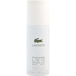 Lacoste Eau De Lacoste L.12.12 Blanc By Lacoste Pure Deodorant Spray 3.6 Oz For Men