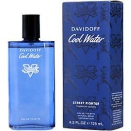 Cool Water Summer By Davidoff Edt Spray 4.2 Oz (street Fighter Champion Edition 2021) For Men