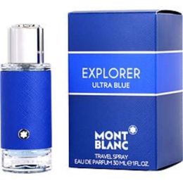 Mont Blanc Explorer Ultra Blue By Mont Blanc Eau De Parfum Spray 1 Oz For Men