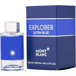 Mont Blanc Explorer Ultra Blue By Mont Blanc Eau De Parfum 0.15 Oz Mini For Men