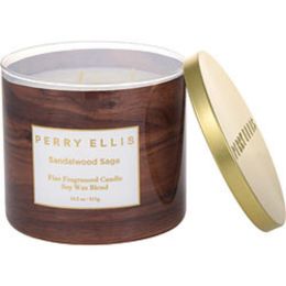 Perry Ellis Sandalwood Sage By Perry Ellis Scented Candle 14.5 Oz For Anyone