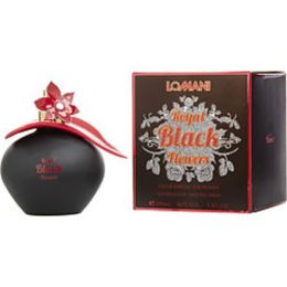 Lomani Royal Black Flower By Lomani Eau De Parfum Spray 3.4 Oz For Women