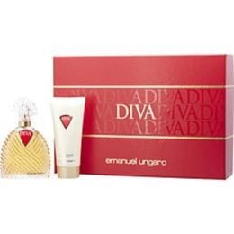 Diva By Ungaro Eau De Parfum Spray 3.4 Oz & Body Lotion 3.4 Oz For Women