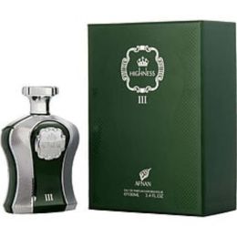 Afnan Highness Iii Green By Afnan Perfumes Eau De Parfum Spray 3.4 Oz For Men