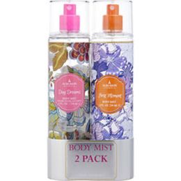 Aubusson By Aubusson 2 Piece Body Mist With Day Dream (pink) & First Moment (orange) 8 Oz For Women