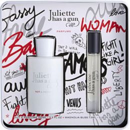 Not A Perfume By Juliette Has A Gun Eau De Parfum Spray 3.3 Oz & Magnolia Bliss Eau De Parfum Spray 0.25 Oz Mini For Women